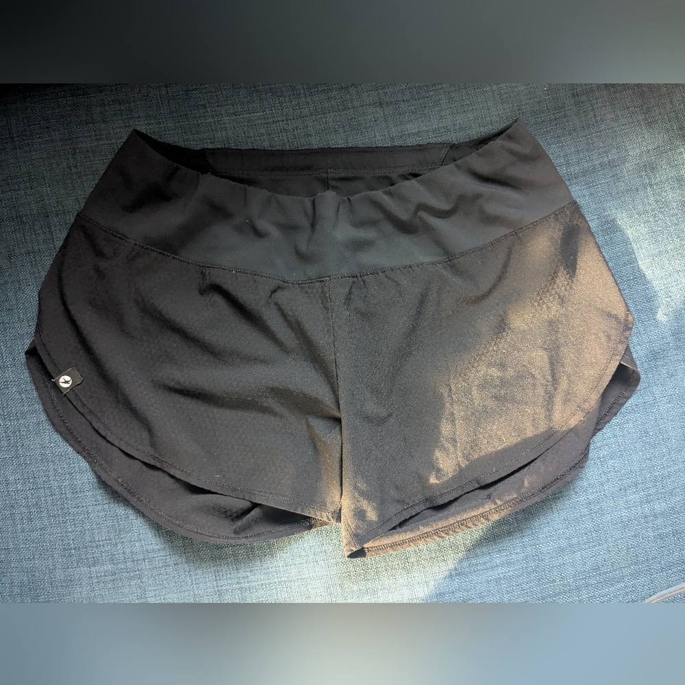 Oiselle Black Split Leg Running Shorts